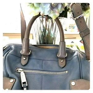 Slochy Soft Blue Kenneth Cole Leather Bag